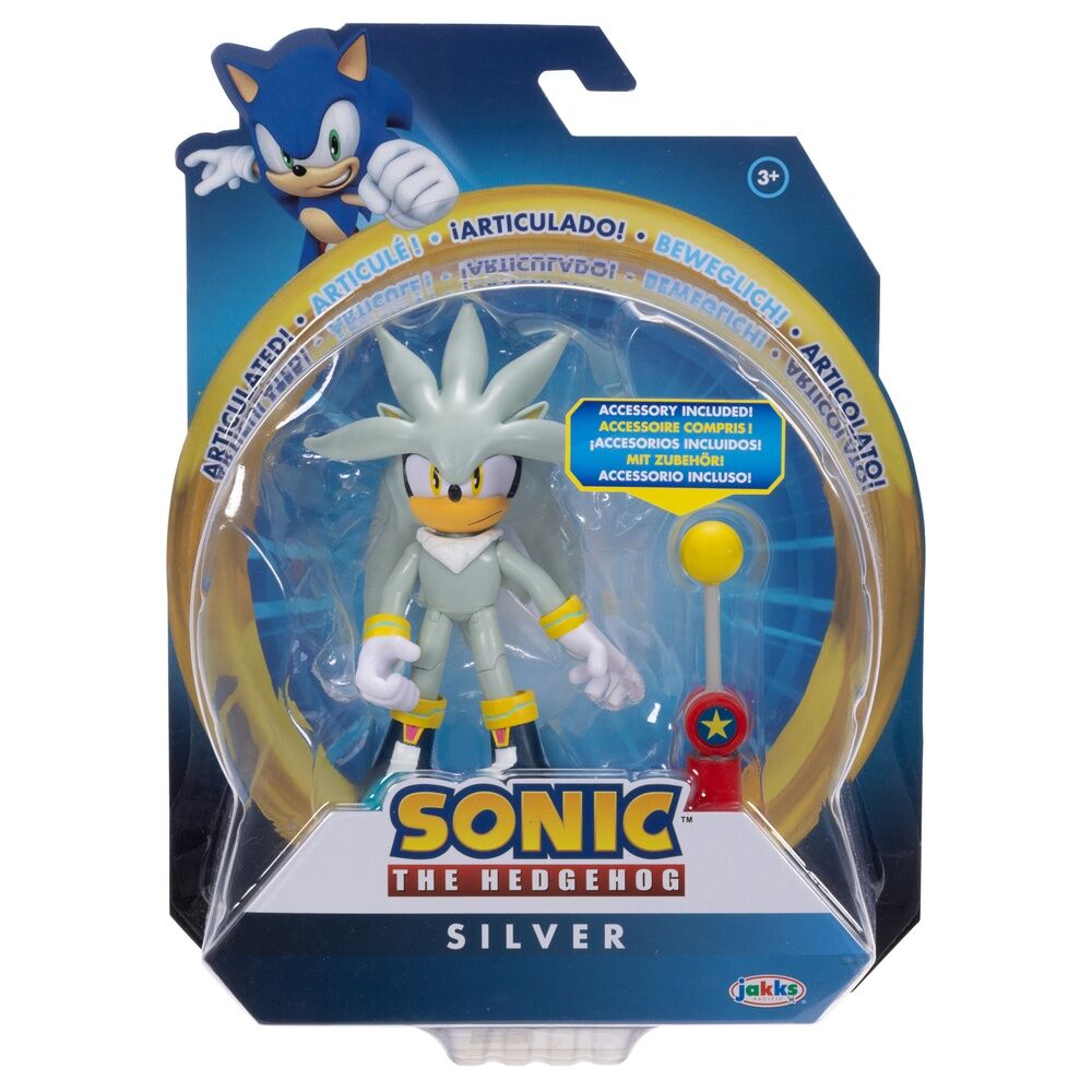 Figurine Sonic the Hedgehog en position de course, capturant l'énergie du personnage