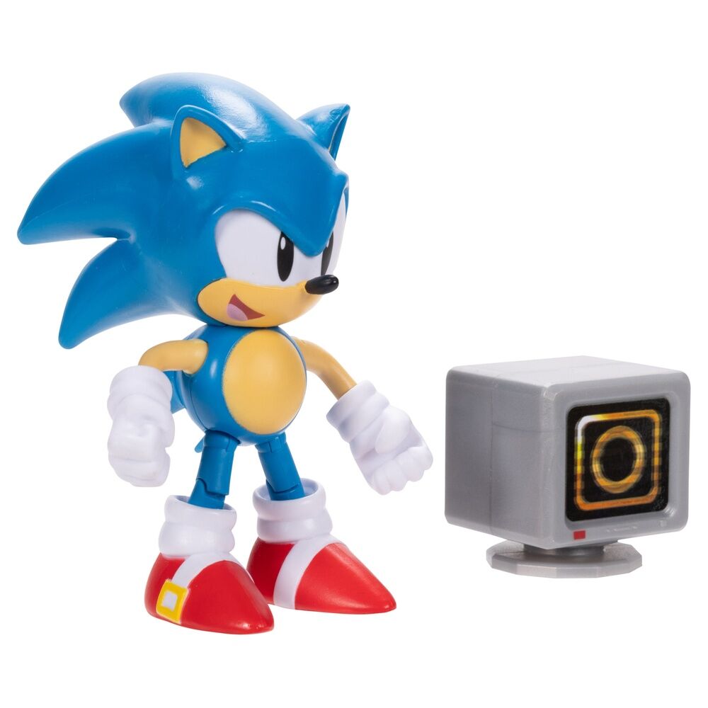 Sonic the Hedgehog articulé en posture de saut, démonstration de la mobilité des articulations