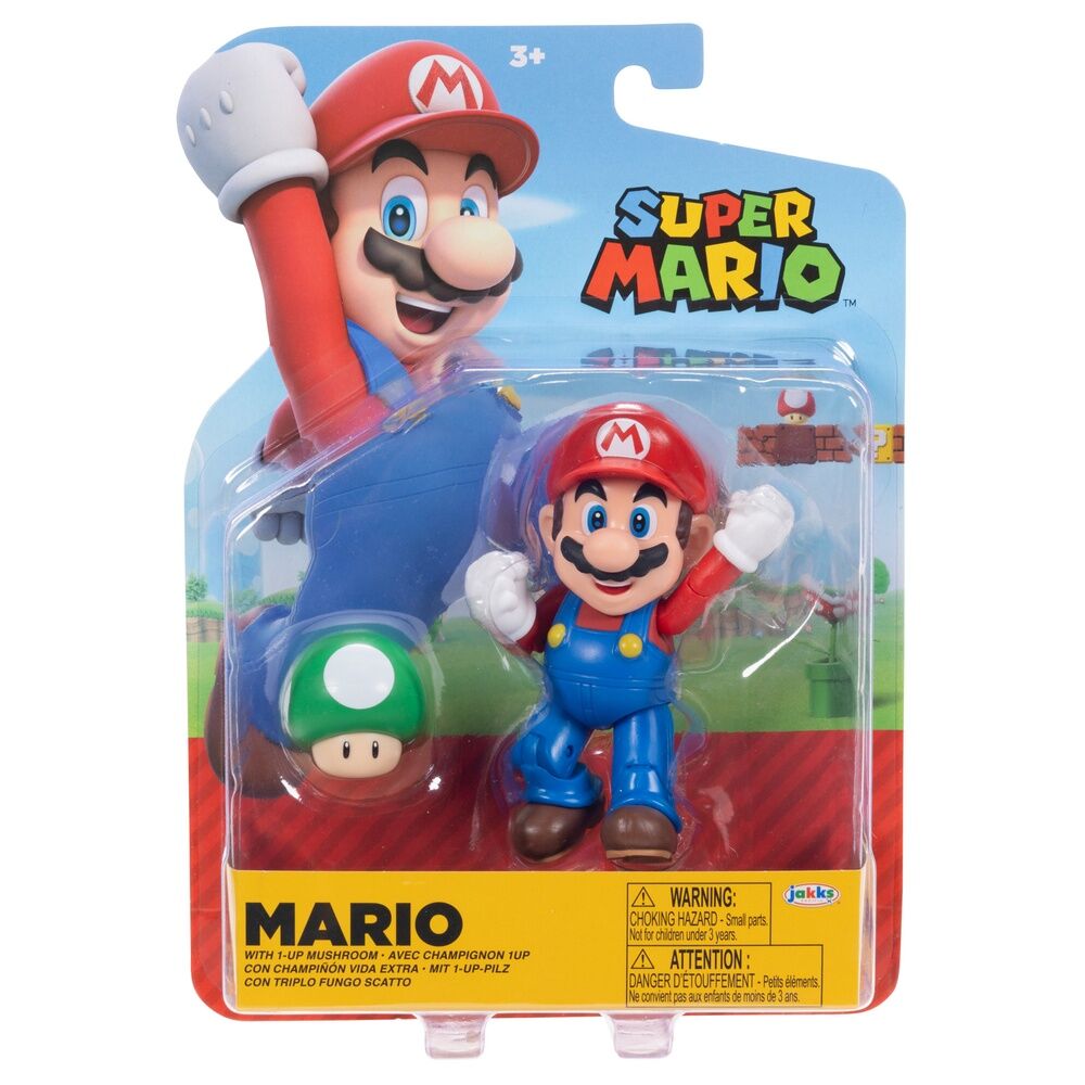 Figurine Waluigi articulée de 10cm avec détails précis et couleurs vives