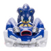 Collection complète des véhicules Sonic the Hedgehog Wave 7 alignés sur fond neutre