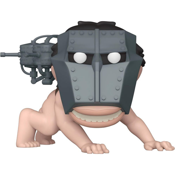Figurine POP FUNKO Cart Titan exclusive de Attack on Titan vue de face avec détails précis et couleurs vives