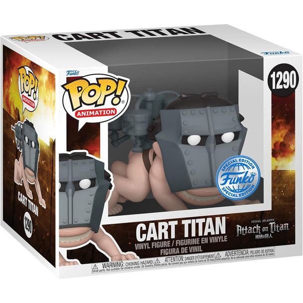 Zoom sur la figurine Cart Titan POP FUNKO exclusive montrant les textures et finitions de qualité supérieure
