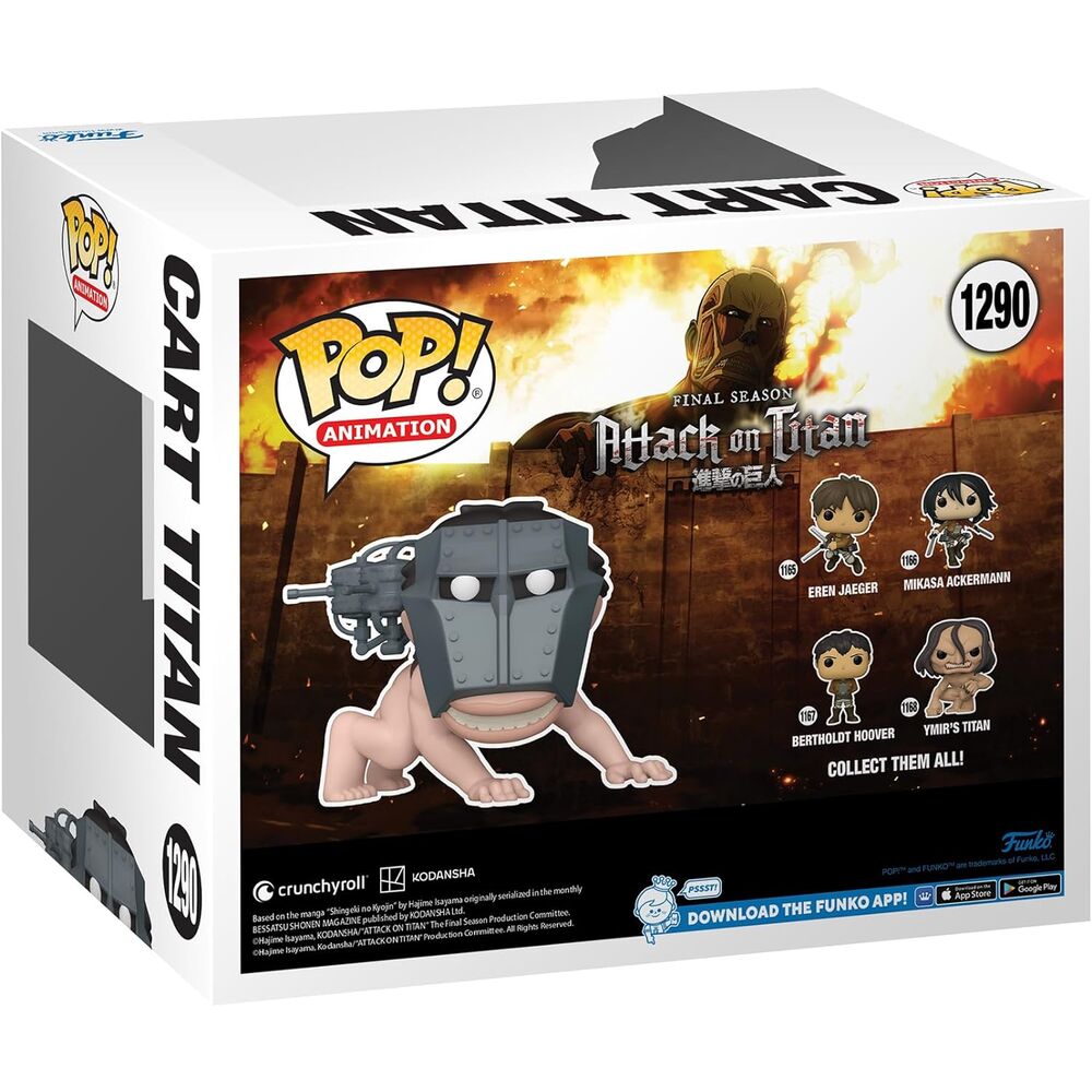 Présentation de la figurine Cart Titan POP FUNKO exclusive sur fond clair, idéale pour collectionneurs