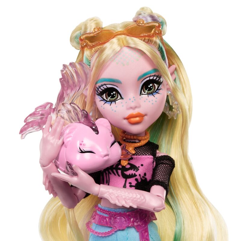 Poupée Lagoona Blue posée avec ses articulations visibles et son look unique
