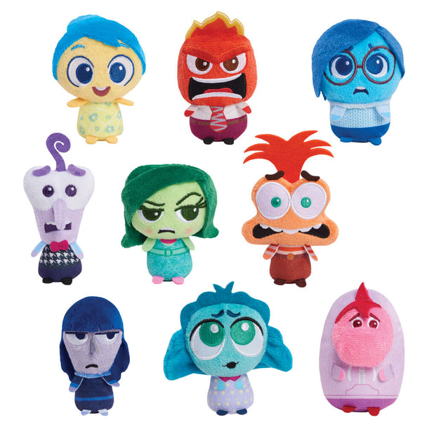 Porte-clés peluche Disney Pixar Vice-Versa 2 surprise, taille 8cm, présenté sur fond blanc.