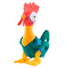 Peluche Hei Hei Vaiana en position dansante sur fond blanc, illustrant son mouvement