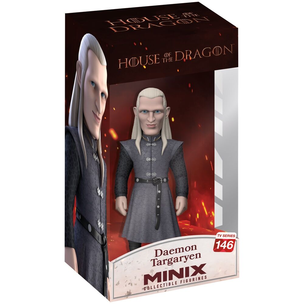 Figurine Daemon Targaryen de 12cm vue de face avec détails précis et finition soignée