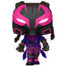Figurine Funko POP de Miles Morales de 9 cm inspirée de Spiderman Across the Spider-Verse, vue de face avec détails du costume noir et rouge