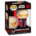 Figurine Funko POP de l'Empereur Palpatine en vinyle, vue de face avec détails précis et couleurs fidèles à Star Wars