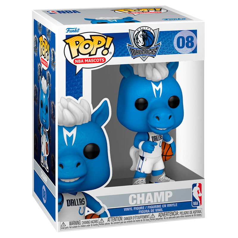 Figurine Funko POP NBA Mavericks Champion en vinyle de 9 cm dans sa boîte cadeau transparente