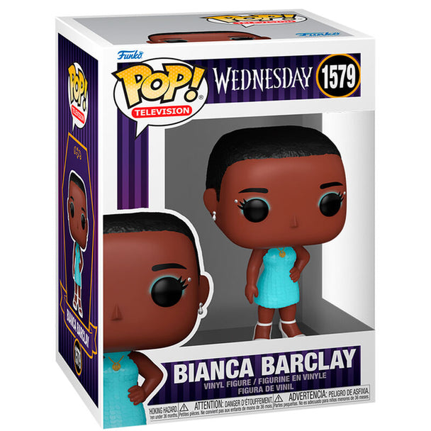Figurine Funko POP Bianca Barclay de 9 cm en vinyle, présentée dans sa boîte cadeau officielle.