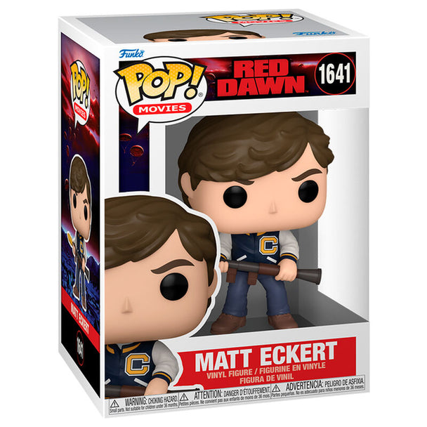 Figurine Funko POP Matt Eckert de Red Dawn en vinyle, vue de face avec boîte cadeau