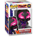 Packaging officiel de la figurine Funko POP Miles Morales Spiderman Across the Spider-Verse, boîte cadeau avec logo FUNKO et illustrations colorées