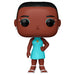 Vue rapprochée de la figurine Bianca Barclay de la série Wednesday, détail des couleurs et du design.
