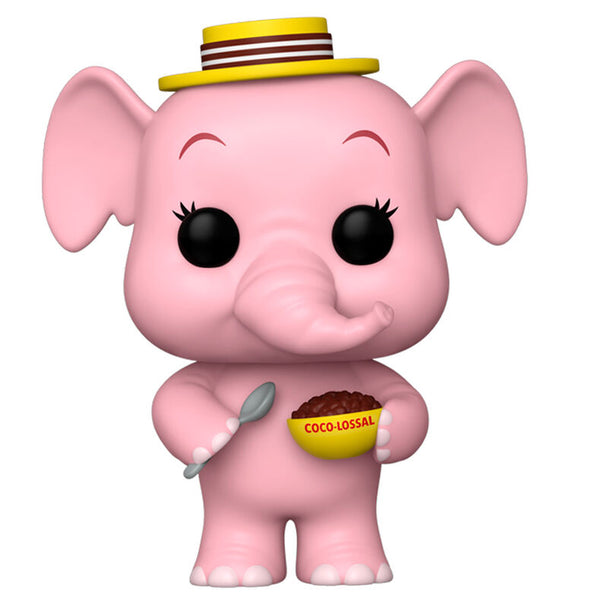 Détail de la figurine Funko POP Kelloggs Cocoa Krispies Elephant montrant les couleurs vives et le design unique