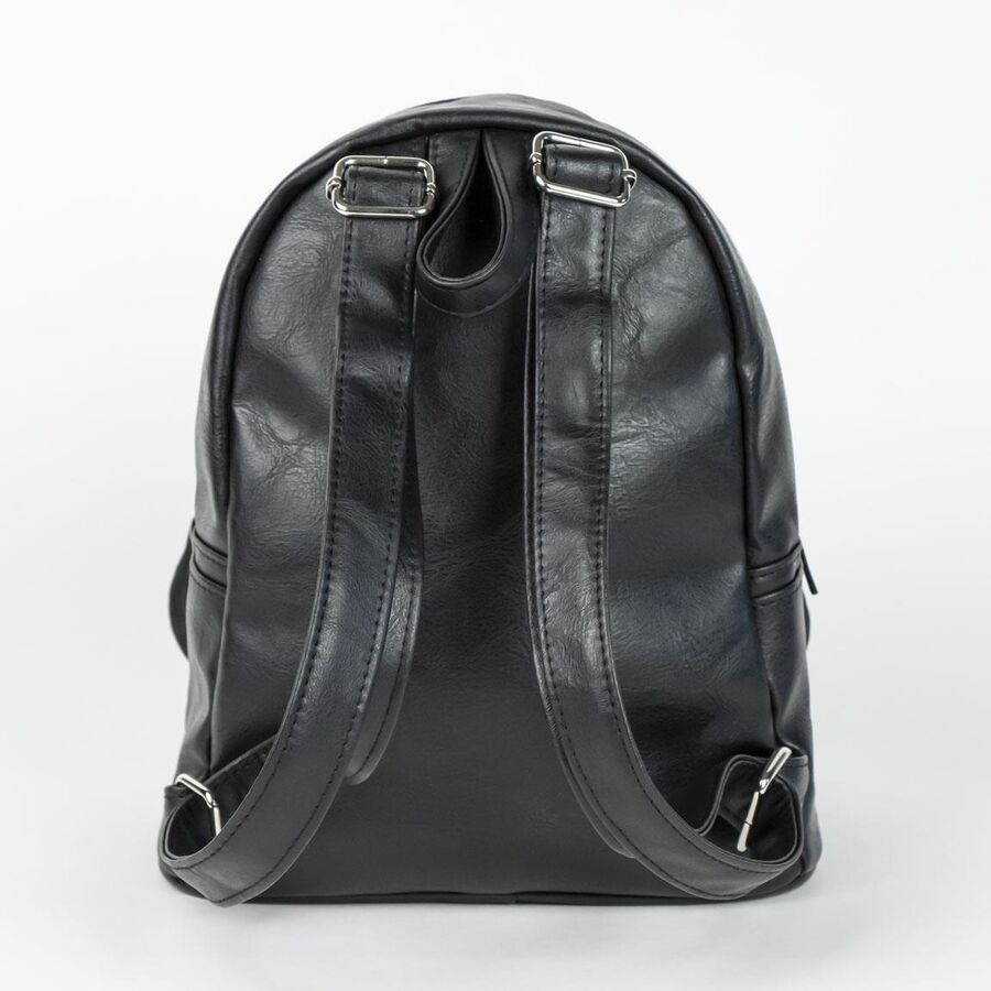 Vue avant du sac à dos casual Star Wars Darth Vader en simili cuir CERDÁ avec logo distinctif