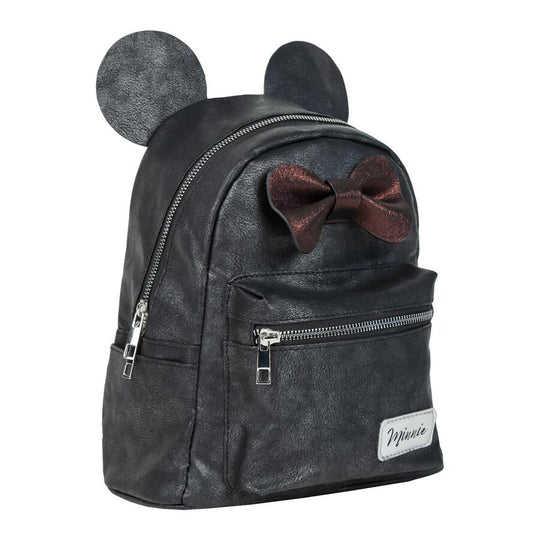 Vue avant du sac à dos casual Disney Minnie en simili cuir signé CERDÁ avec motifs colorés