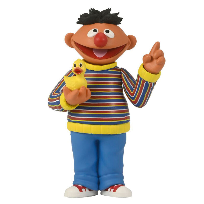 Figurine Epi de Sesame Street de 15 cm avec canard en caoutchouc dans un blister transparent