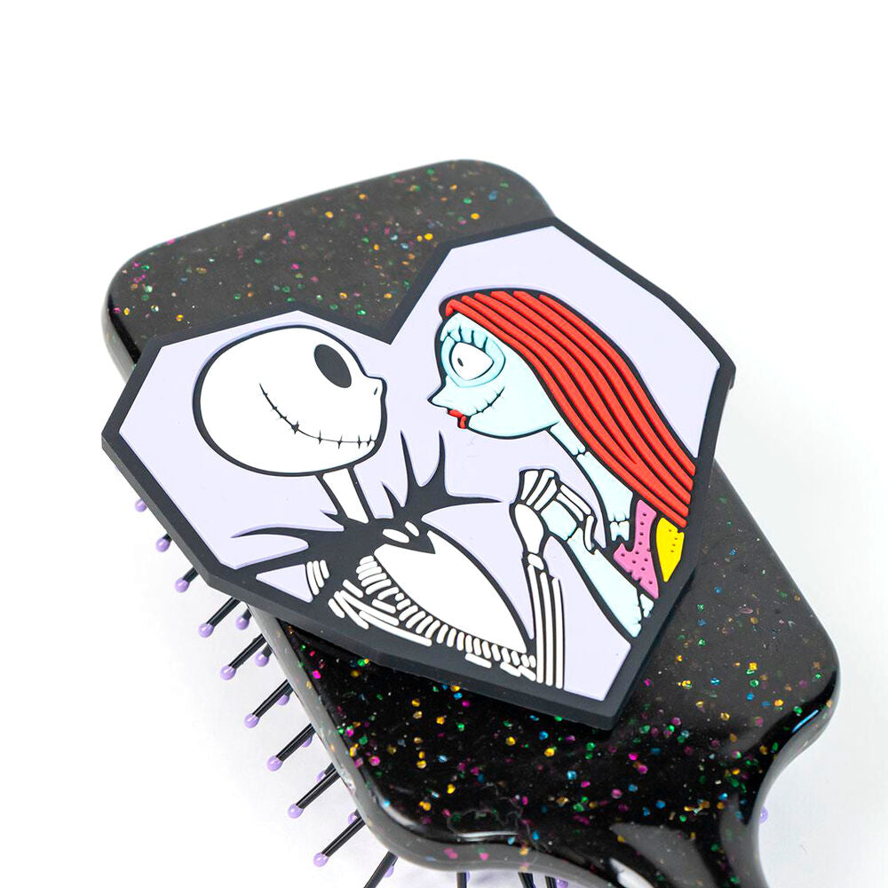 Design ergonomique de la brosse à cheveux Nightmare Before Christmas avec couleurs vives
