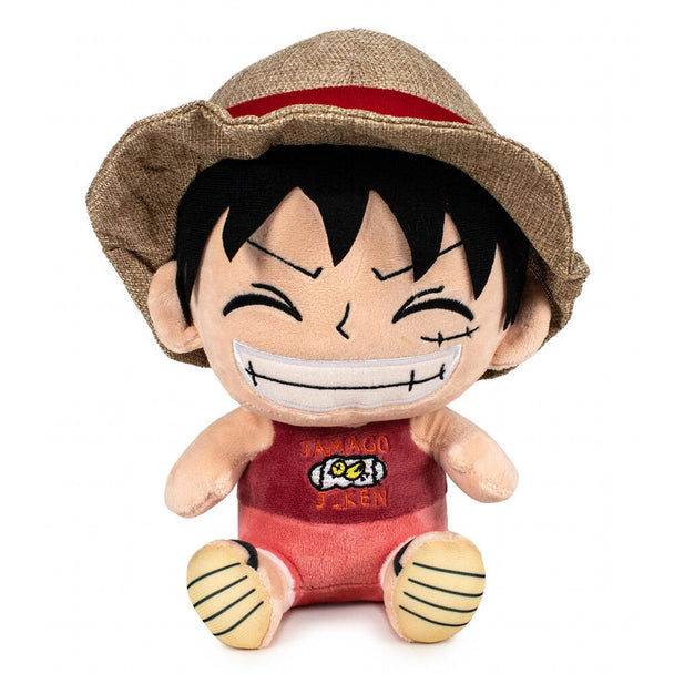 Peluche de Monkey D Luffy de One Piece haute de 25 cm avec détails précis et tissu doux, marque PLAY BY PLAY.
