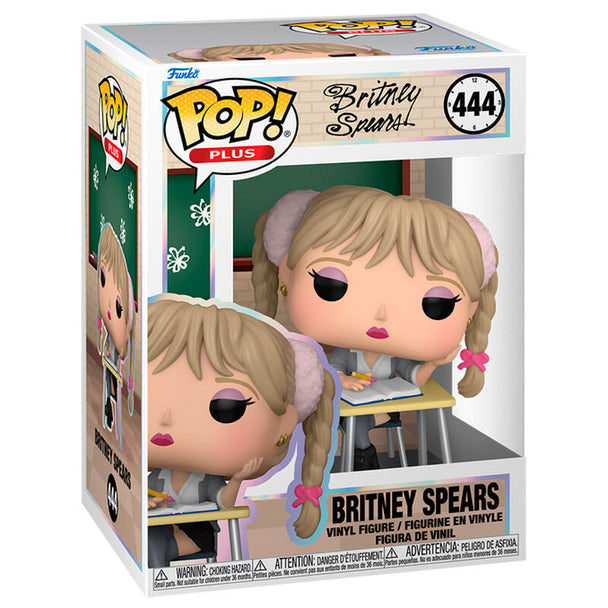 Figurine Funko POP de Britney Spears en vinyle de 9 cm dans sa boîte cadeau officielle, vue de face.