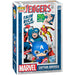 Packaging officiel de la figurine Funko POP Captain America Avengers Marvel avec illustration de couverture de comic.
