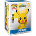 Vue latérale de la figurine FUNKO POP Mega Pokémon Pikachu mettant en valeur sa taille imposante et ses finitions soignées