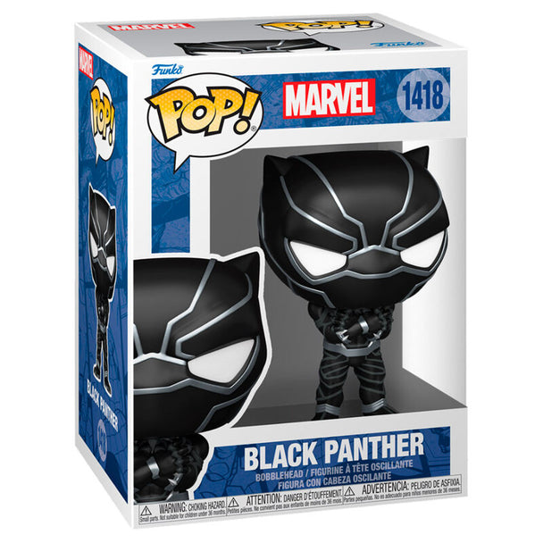 Figurine Funko POP Marvel Black Panther Classics 9 cm en vinyl dans sa boîte cadeau officielle, vue de face