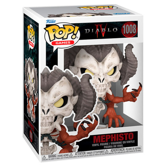 Figurine Funko POP Mephisto Diablo IV en vinyle de 9 cm dans sa boîte cadeau officielle
