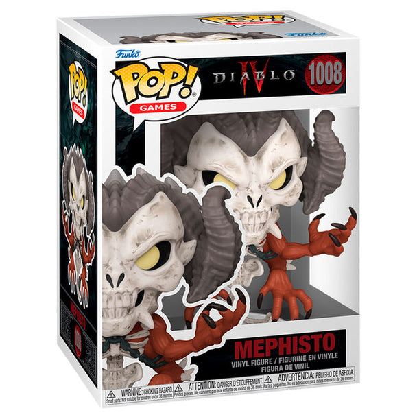 Figurine Funko POP Mephisto Diablo IV en vinyle de 9 cm dans sa boîte cadeau officielle