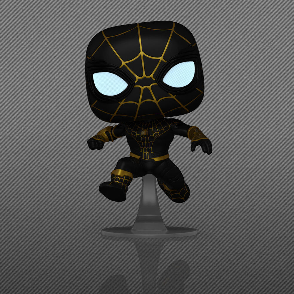 Vue latérale de la figurine Funko POP Spider-Man No Way Home Exclusive Chase en vinyle de 9 cm