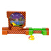 Détail du véhicule Sonic bleu prêt à la course sur le playset