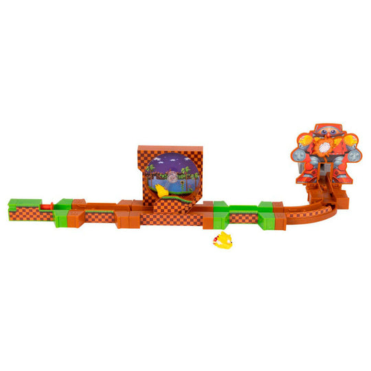 Piste de course en spirale colorée du Sonic Go Go Racers Deluxe Playset