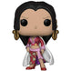 Figurine Funko POP de Boa Hancock de One Piece en vinyle, vue de face avec détails colorés et boîte cadeau en arrière-plan