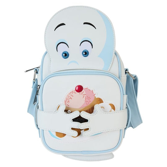 Sac bandoulière Loungefly Casper The Friendly Ghost en cuir vegan avec détails phosphorescents visibles