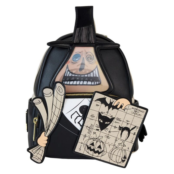 Gros plan sur les détails embossés et imprimés du sac à dos Mayor Loungefly