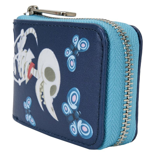 Détail des 11 emplacements pour cartes à l'intérieur du portefeuille Corpse Bride de Loungefly