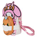 Image du sac Loungefly My Melody Devil avec sa doublure intérieure assortie visible, design soigné et finition parfaite