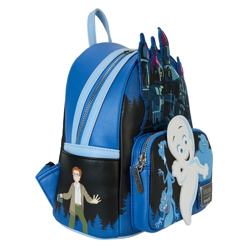 Détail des motifs embossés et imprimés sur le sac à dos Casper The Friendly Ghost Halloween