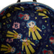 Intérieur du sac à dos Loungefly Coraline avec doublure assortie et espace de rangement spacieux