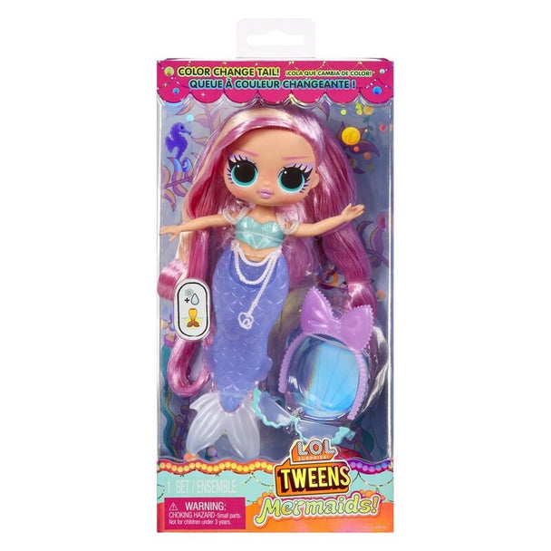 Poupée L.O.L Surprise Lola Waves Tween 20 cm en tenue sirène avec queue changeante