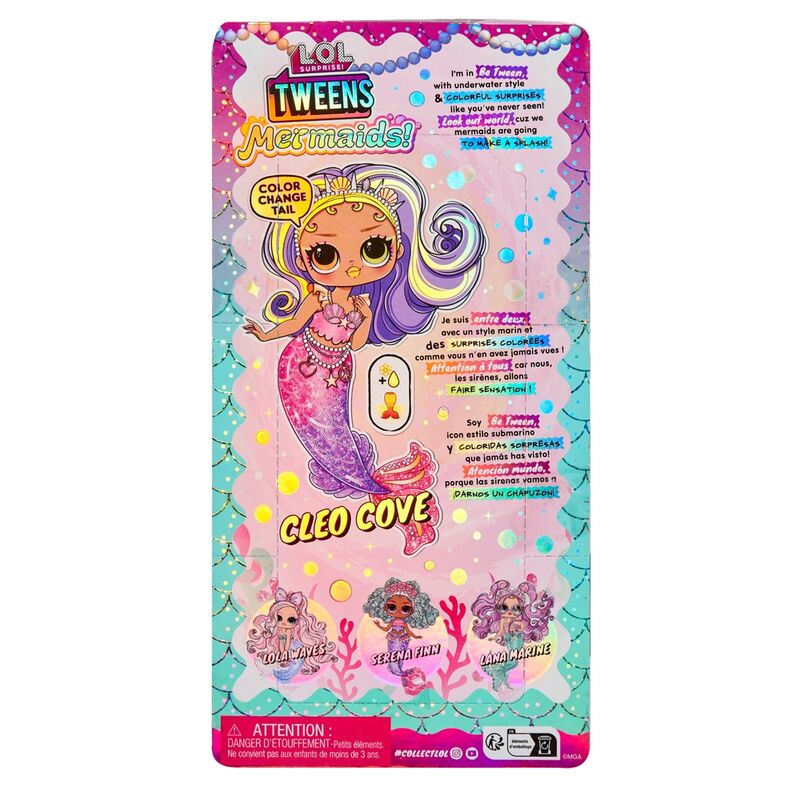 Emballage original de la poupée L.O.L Surprise Cleo Cove Tween 20cm par MGA