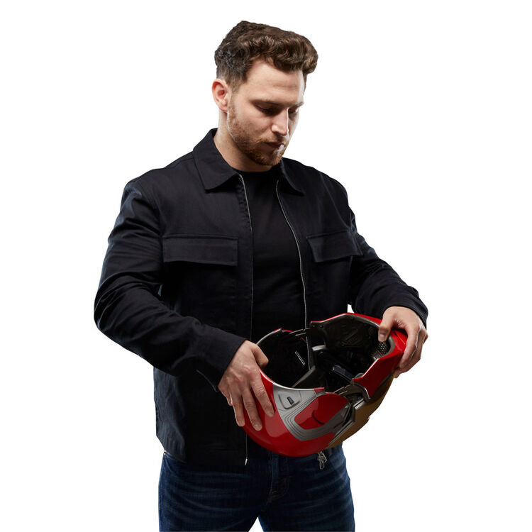 Photo montrant l'intérieur du casque avec rembourrage et espace pour la tête