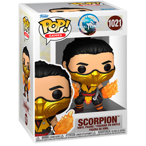 Figurine Funko POP Scorpion de Mortal Kombat en vinyle de 9 cm dans sa boîte cadeau officielle FUNKO