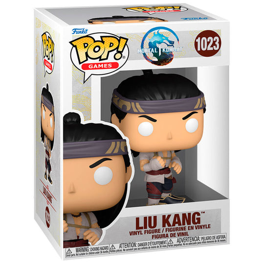 Figurine Funko POP Liu Kang de Mortal Kombat en vinyle de 9 cm dans sa boîte cadeau