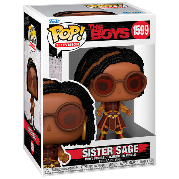 Figurine Funko POP Sister Sage de The Boys en vinyle de 9 cm dans sa boîte cadeau