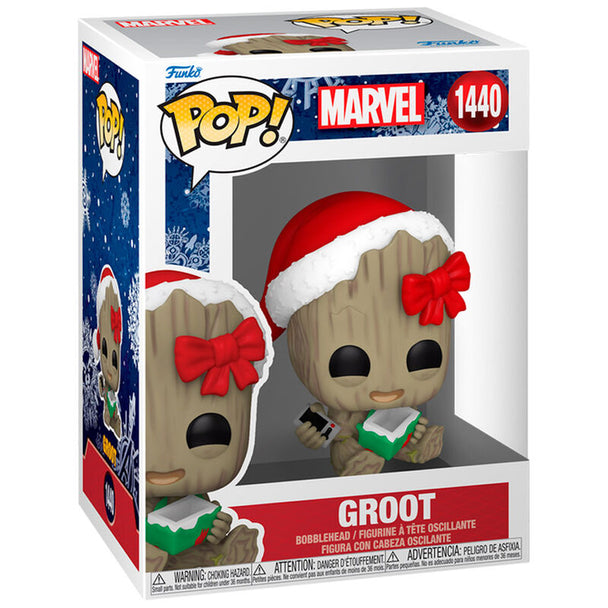 Figurine Funko POP Groot Marvel de 9 cm avec un cadeau dans une boîte collector
