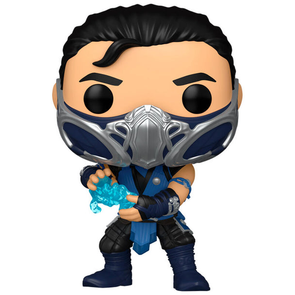 Boîte cadeau officielle de la figurine Funko POP Sub-Zero Mortal Kombat, montrant le packaging coloré et protecteur