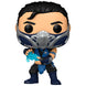 Boîte cadeau officielle de la figurine Funko POP Sub-Zero Mortal Kombat, montrant le packaging coloré et protecteur