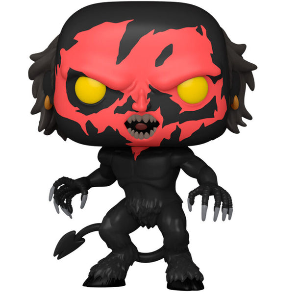 Vue de profil de la figurine Funko POP Insidious démon rouge avec détails précis et finition brillante